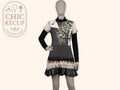 Robe Leslie - 44 - Noir - Design Graphique
