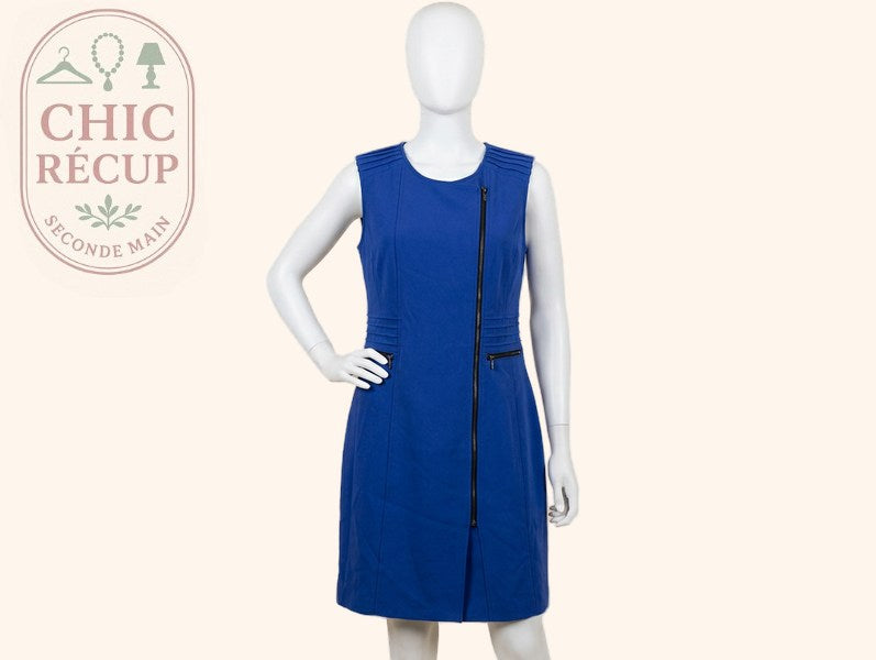Robe Jacqueline Riu - 44 - Bleu - Zippée