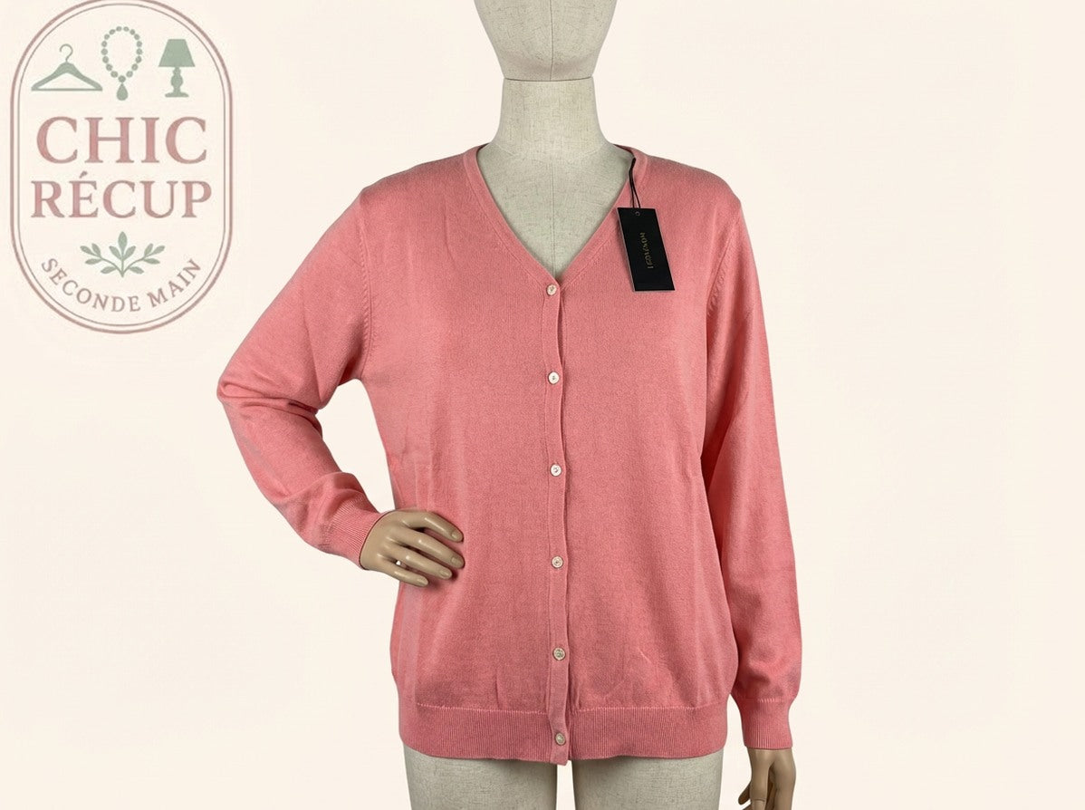 Cardigan Montagut - Xl - Rose - Labag-147