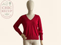Pull col V Morgan - Xl - Rouge - Moteur