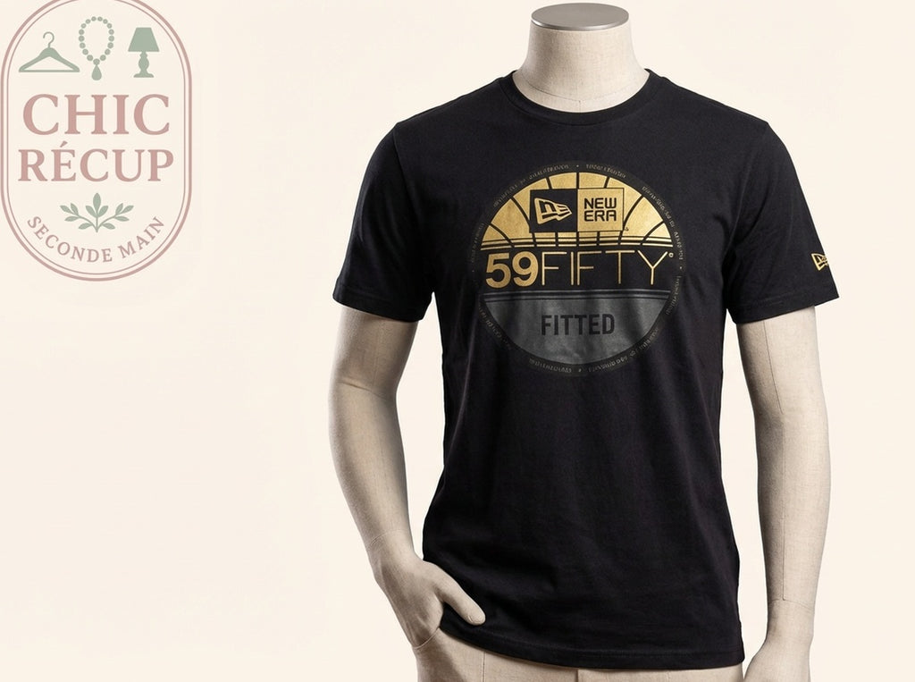 T-shirt Imprimé New Era - M - Noir - Thgag-5
