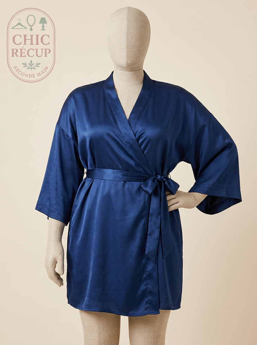 Robe Sans marque - M - Bleu - Mousseline