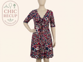 Robe midi Twin-set - Xl - Bleu marine - Floral