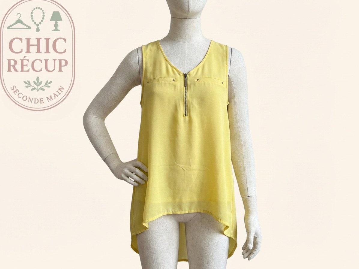 Blouses Manches Courte Drôle De Copine - M - Jaune - Shbad-4