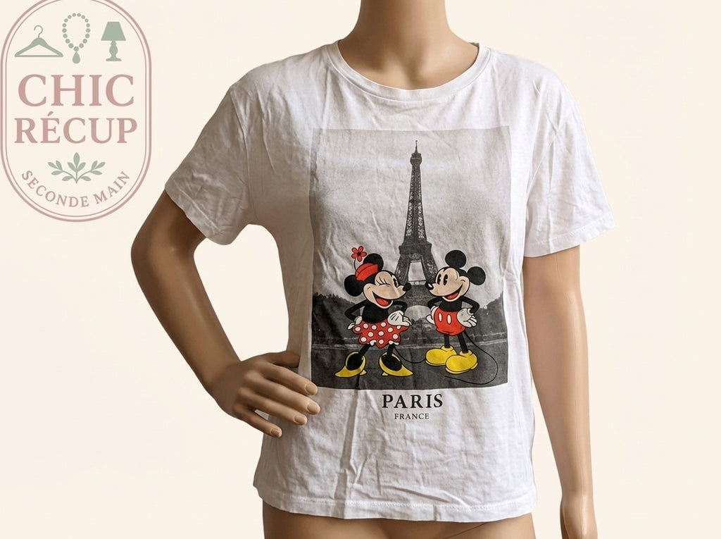 T-shirt Zara - M - Blanc - Paval-70
