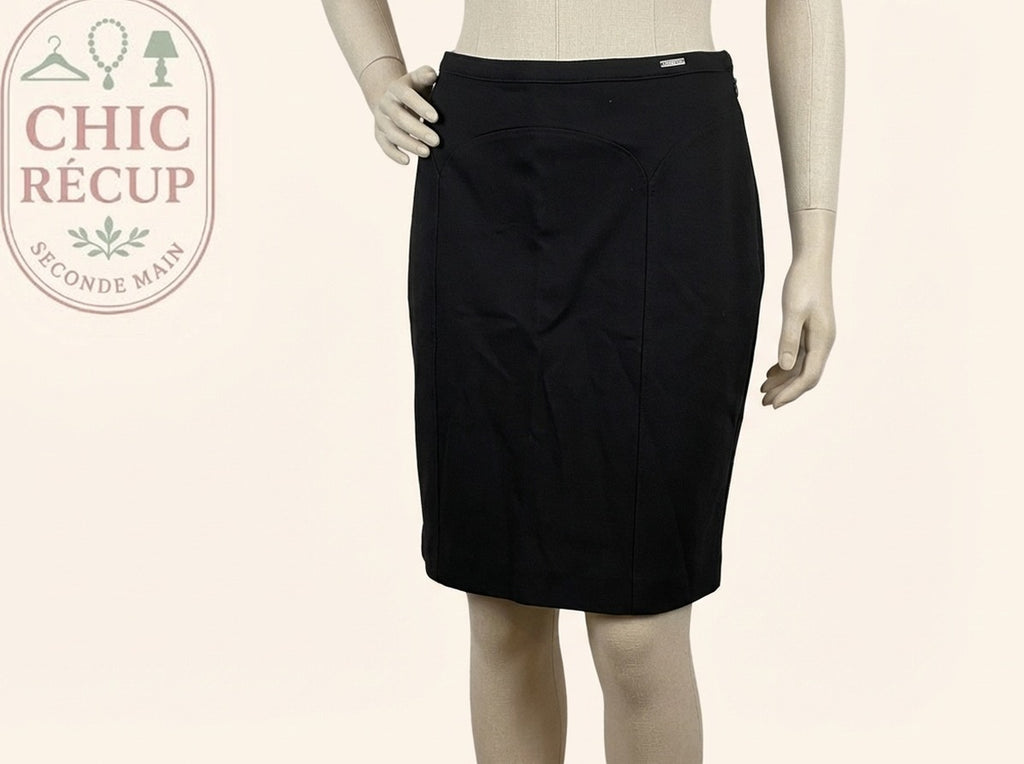 Jupe Longueur Genou Guess - L - Noir - Paval-61