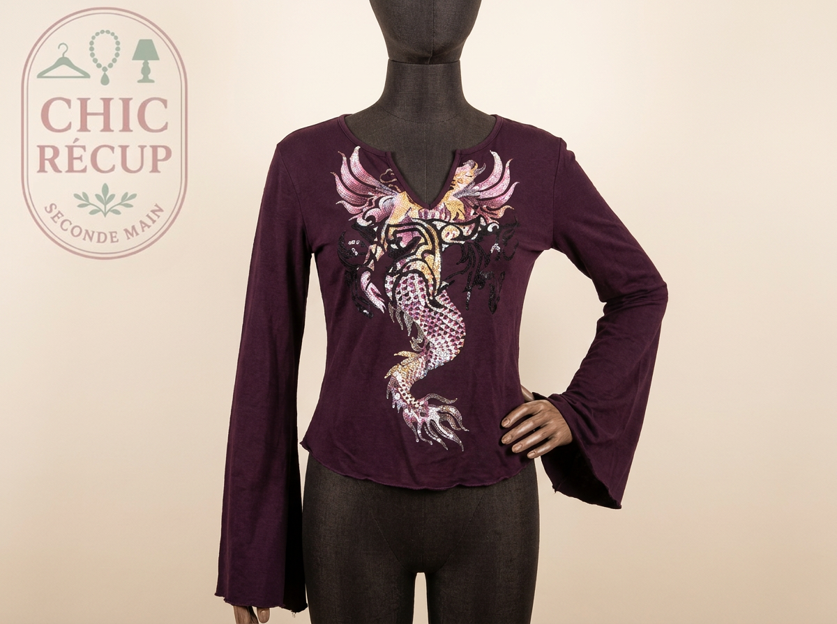 Blouse - Free For Free - S - Bordeaux - Sthas-31