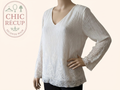 Blouse - Cassis - Xl - Blanc - Sasch-14