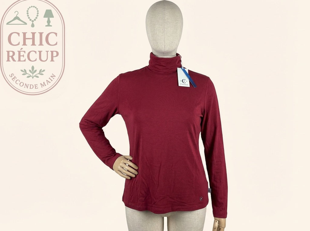Pull Col Roulé - Cerutti - Xl - Rouge - Labag-58