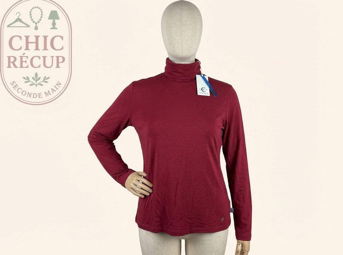 Pull Col Roulé - Cerutti - Xl - Rouge - Labag-58