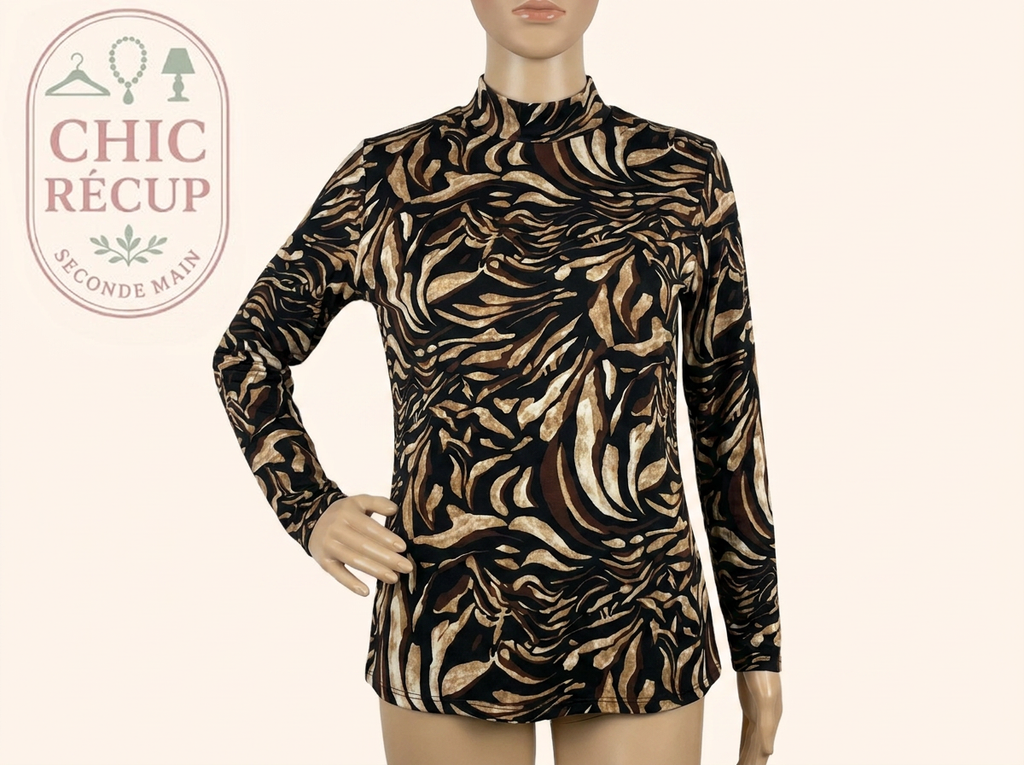 T-shirt manches longues Riu Paris - 3 - marron