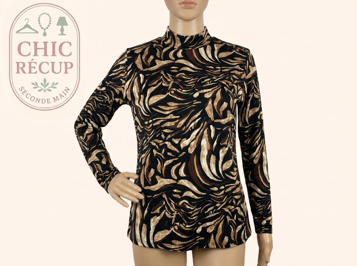 T-shirt manches longues Riu Paris - 3 - marron