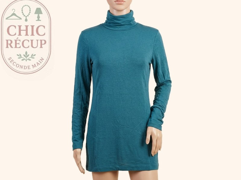 Blouse Walk And Talk - S - Turquoise - Audeb-96