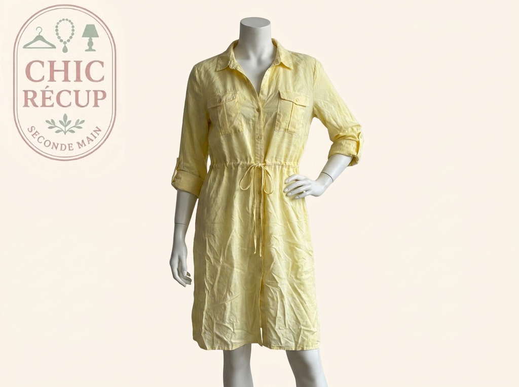 Robe chemise Vero Moda - 46 - Jaune - Vmjosie