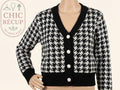 Cardigan Made In Italy - M - Noir/blanc - Lubel-35
