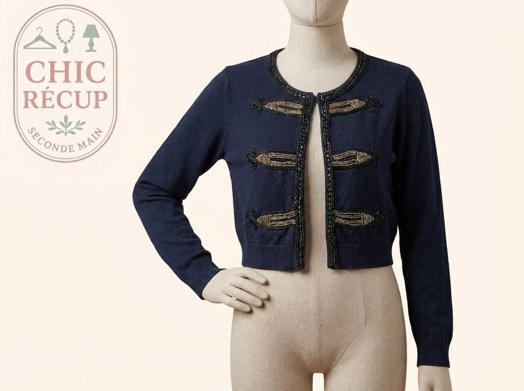 Cardigan - Sweewë - S - Noir - Fregl-08
