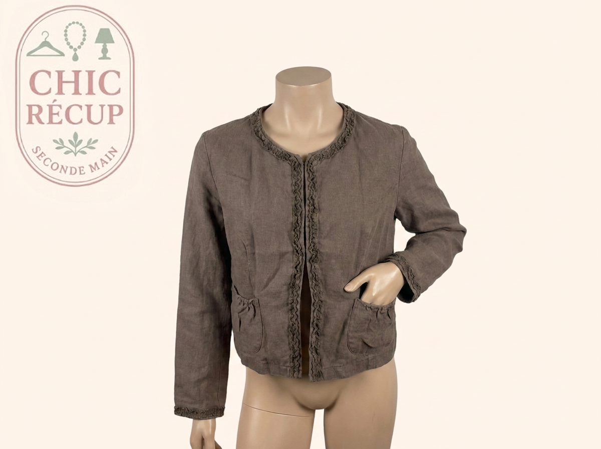 Veste - La Fee Maraboutee - Fr 38 - Kaki - Iscou-26