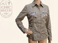 Chemise Jennyfer - L - Gris - Shbad-9