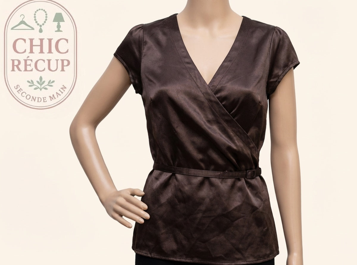 Blouse Etam - 42 - Marron - Mache-20