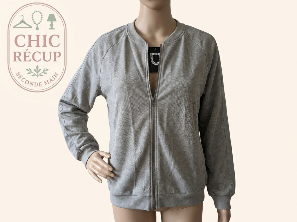Gilet zippé Dim - Xl - Gris - 7991/p/07