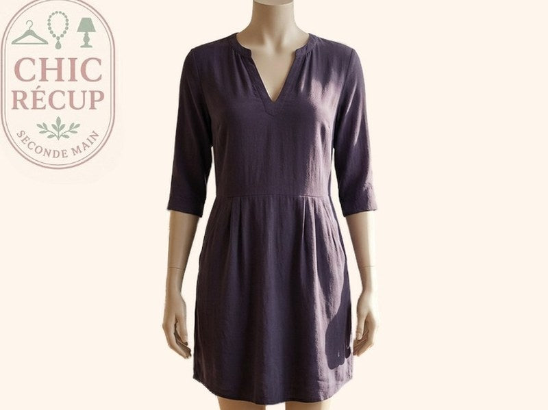 Robe Longue Comptoir Des Cotonniers - S - Marine - Maneg-11