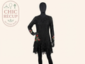 Robe courte Desigual - M - noir - dentelle
