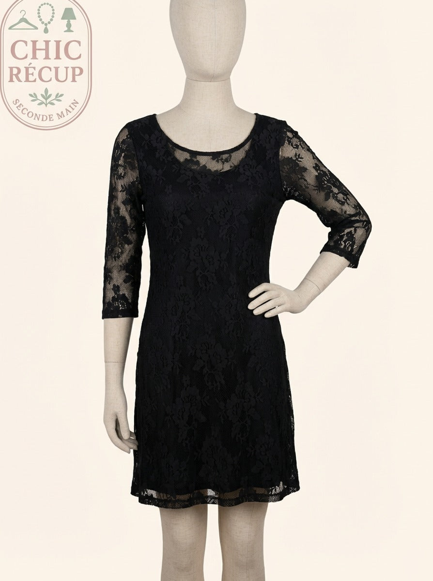 Robe K woman - 34/36 - Noir - Dentelle