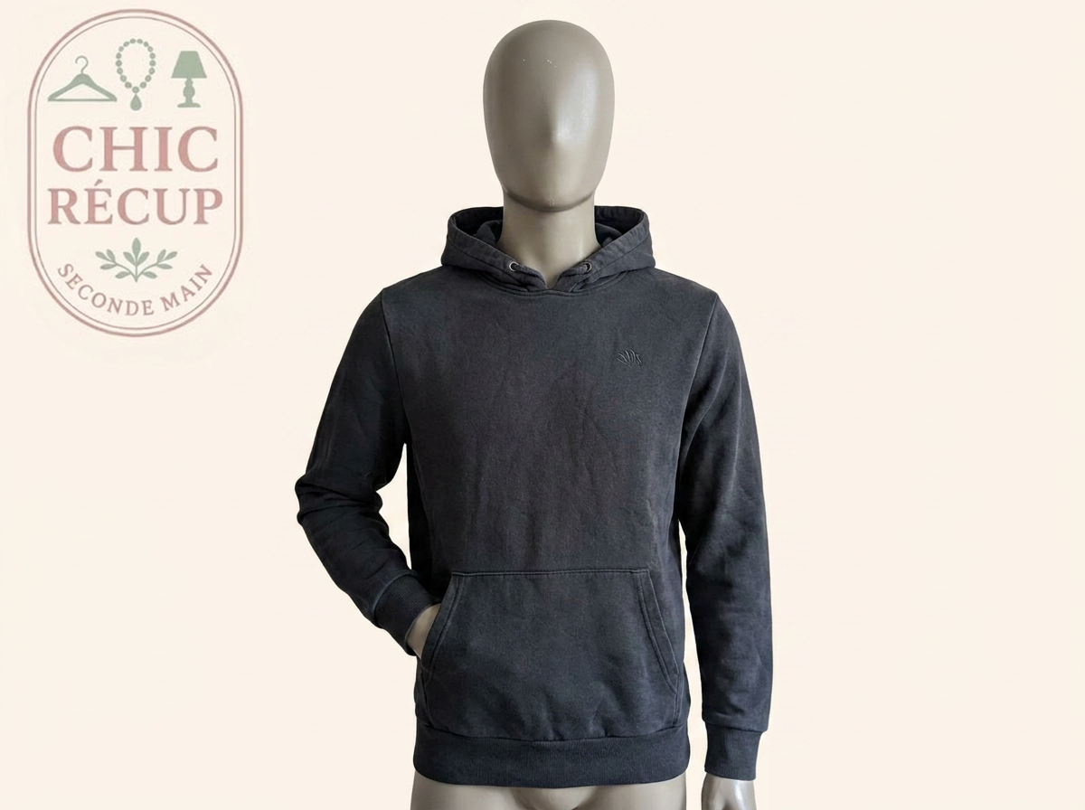 Sweat à capuche Kiabi - S - Bleu Marine - Basique