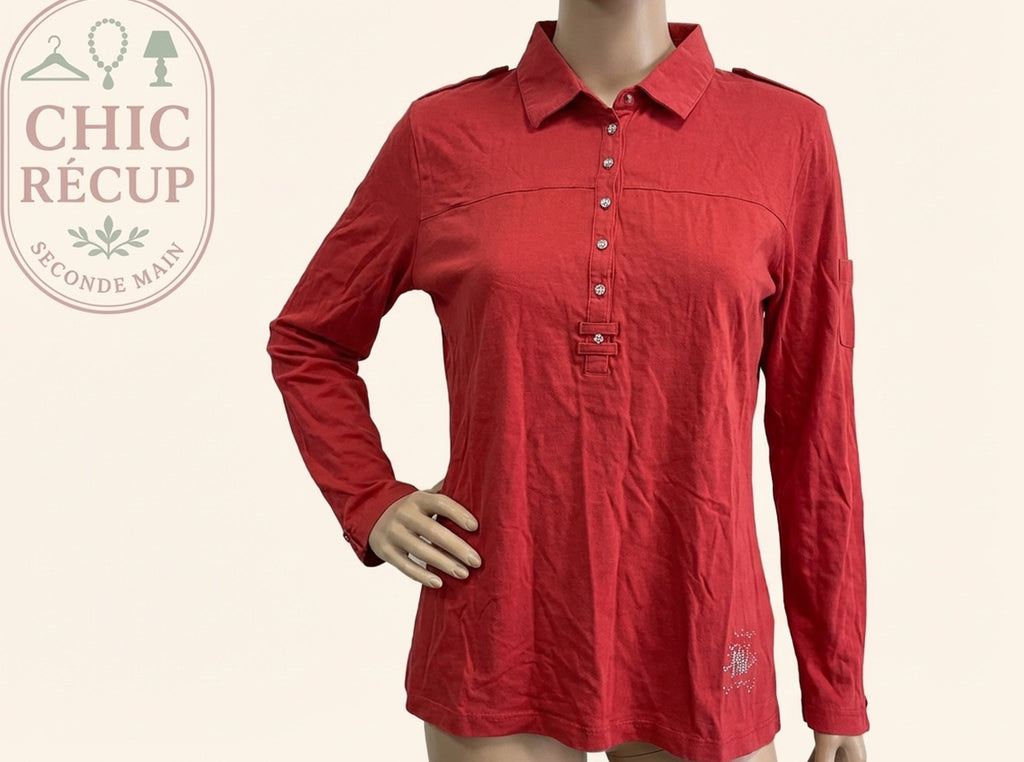 Blouses Manches Longue Dorotennis - L - Corail - Labag-52