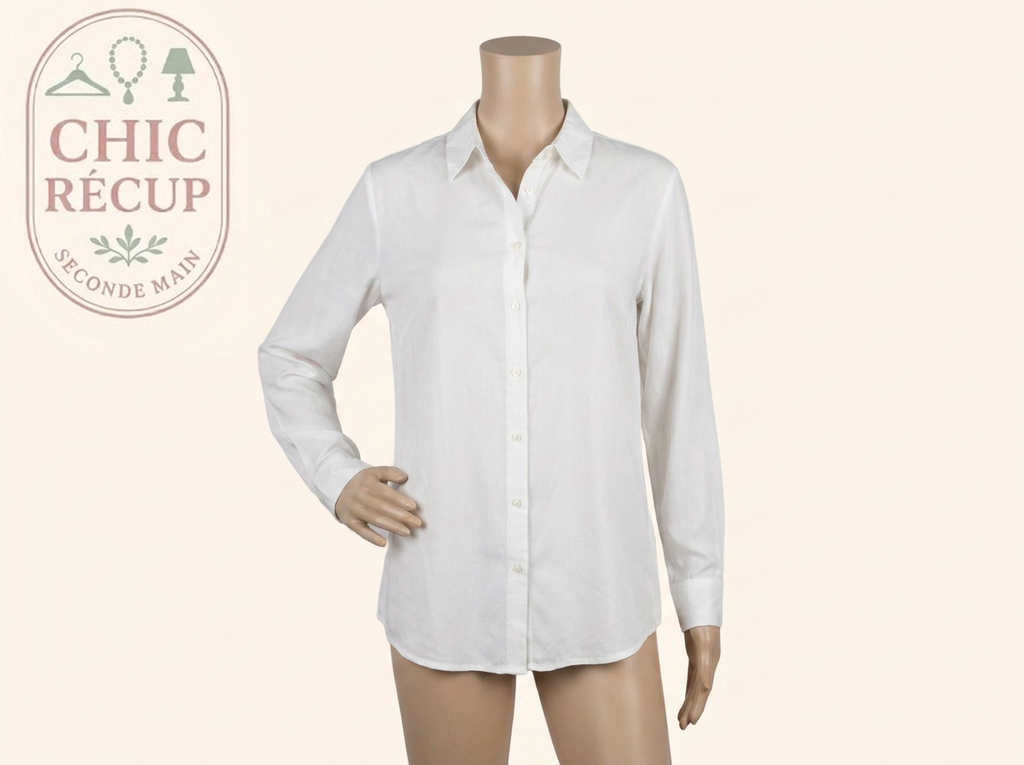 Chemise Janie Bryant - 16 - Blanc - Soie