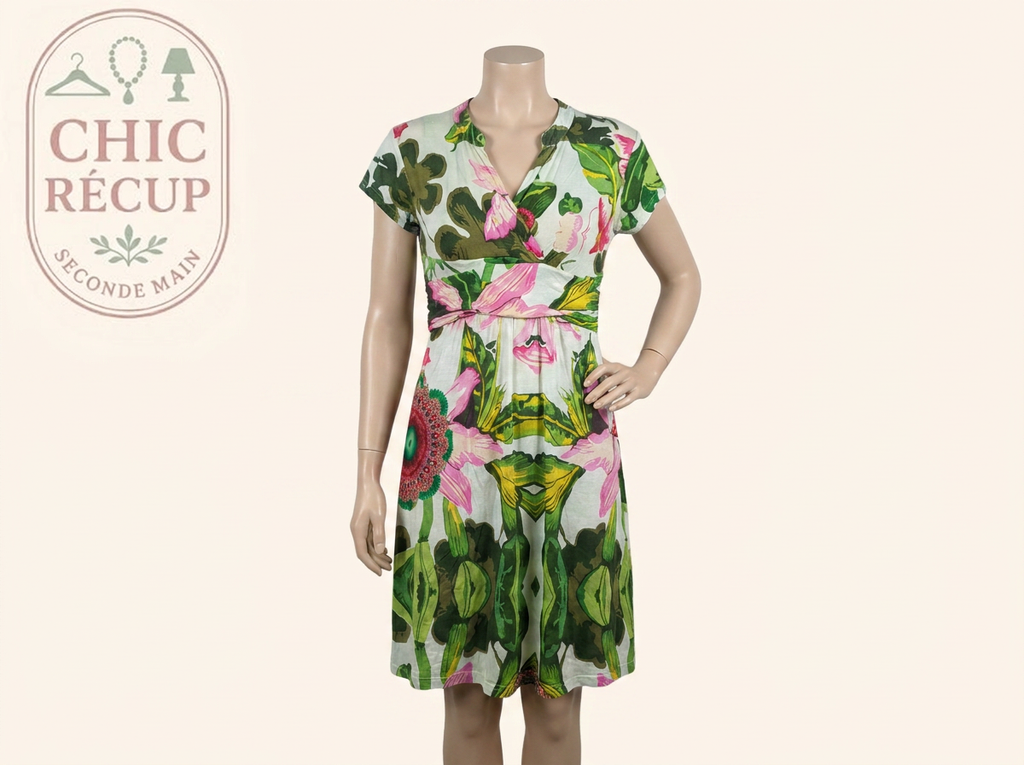 Robe d'été Desigual - Xl - Vert - Floral