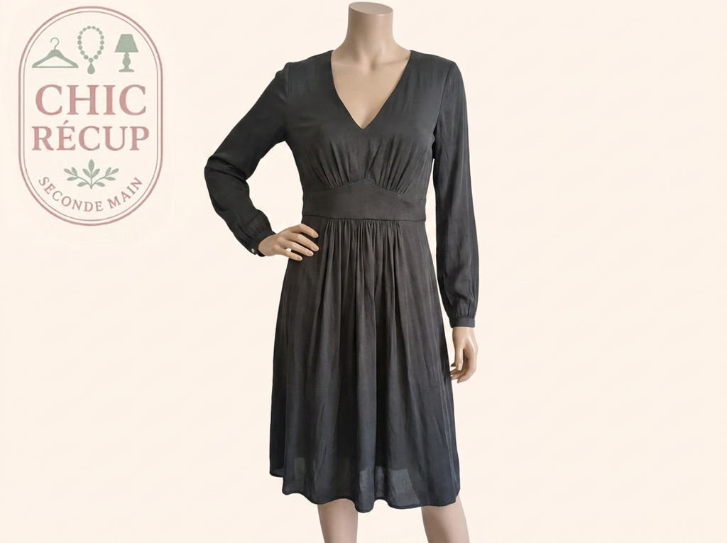 Robe - Ba&sh - 34 - Noir - Sthas-16