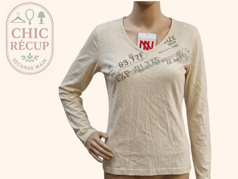 Blouse Manches Longue Dorotennis - 46 - Crème - Labag-179