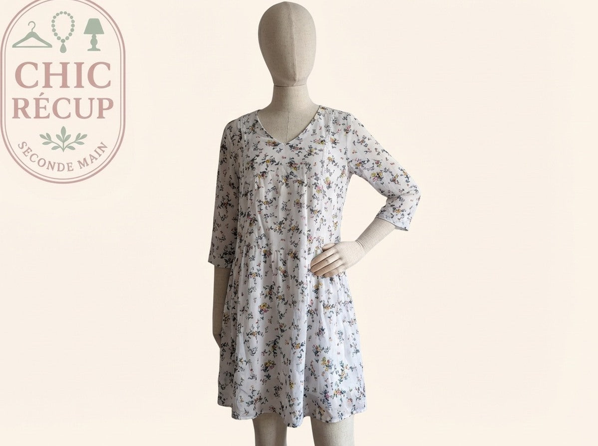 Robe Casual Seasons - M - Blanc - Lubel-24