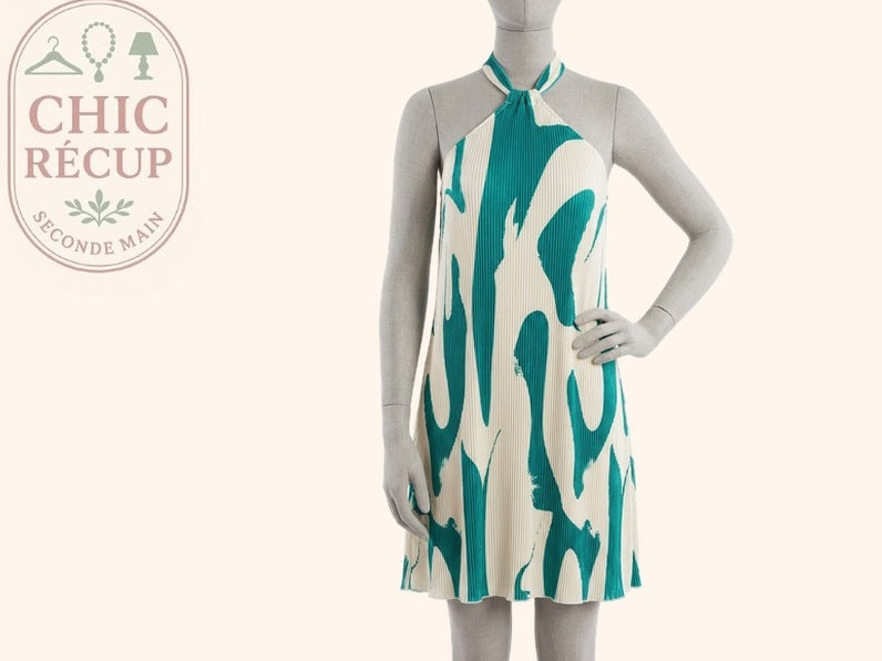 Robe Mini Shein - 38 - Vert - Evvio-59