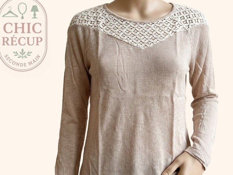 Blouse Maison 123 - M - Rose - Casor-18
