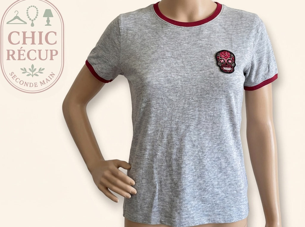 T-shirt Jennyfer - M - Gris - Chpav-53