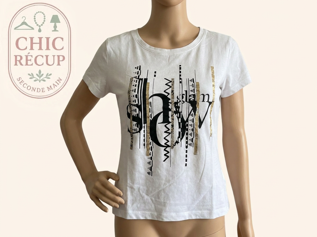 T-shirt Lolaliza - 44 - Blanc - Myfed-156