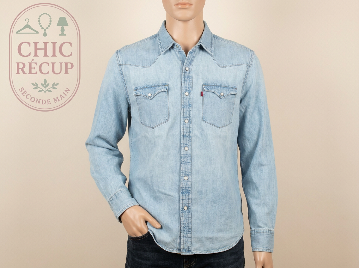 Chemise En Jean - Levi's - M - Bleu - Fregl-47