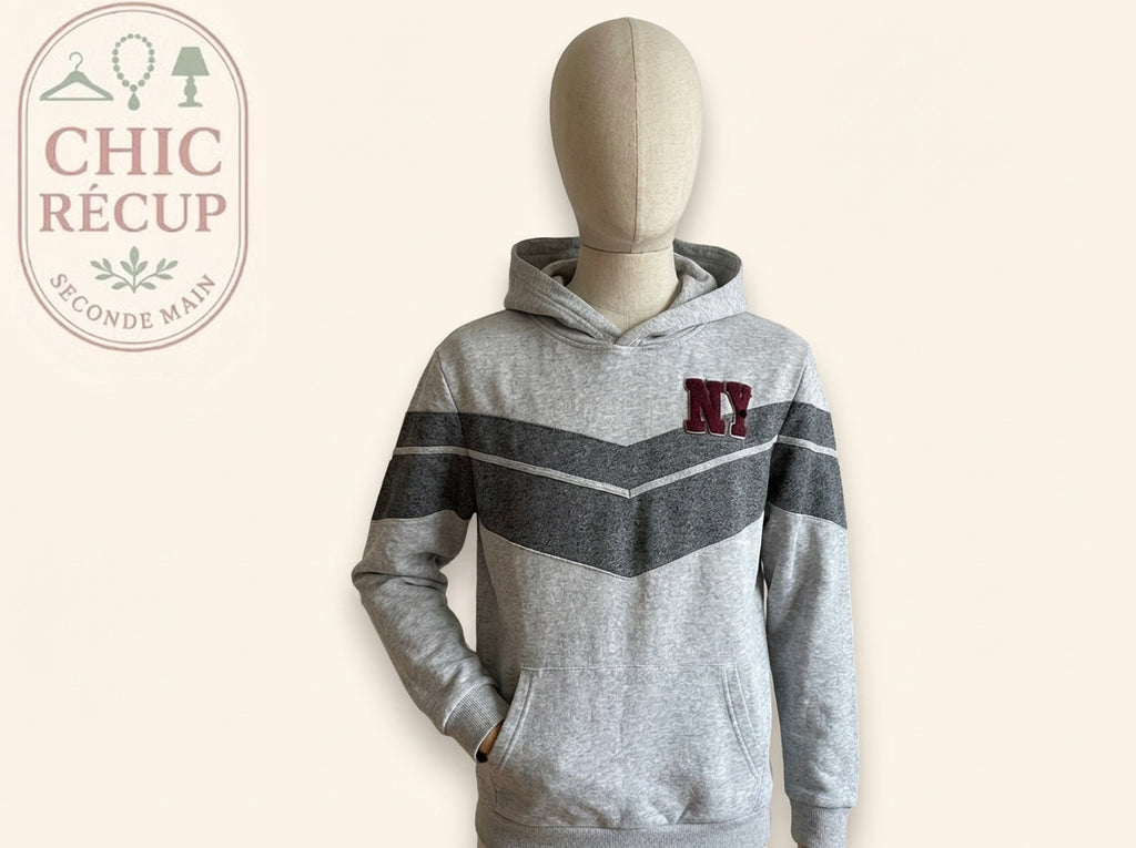 Pull à Capuche Tissaia - 16 Ans/176 Cm - Gris - Luvio-19