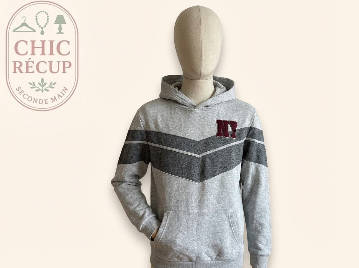 Pull à Capuche Tissaia - 16 Ans/176 Cm - Gris - Luvio-19