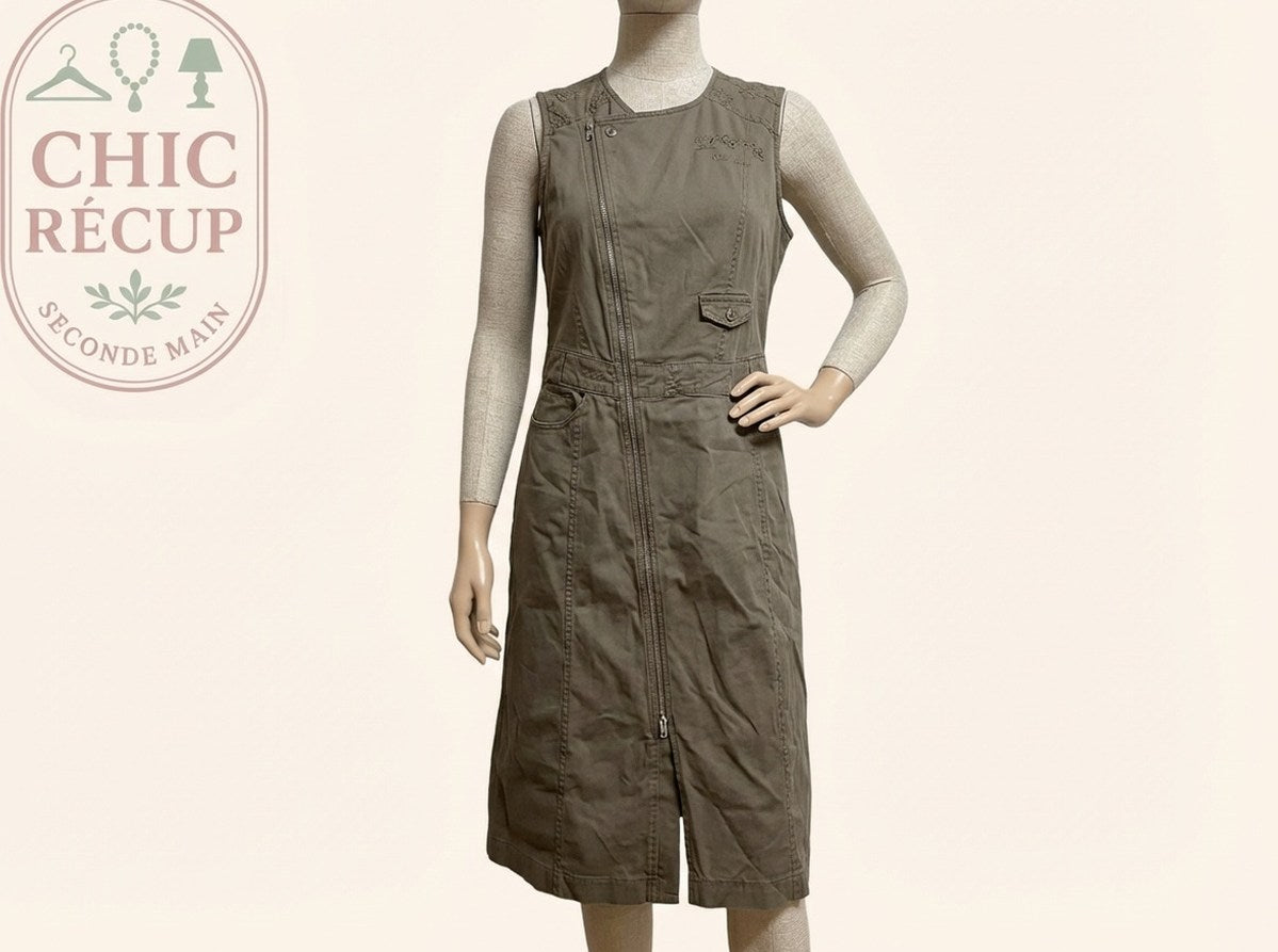 Robe Longue Eva Kayan - 42 - Kaki - Myfed-23