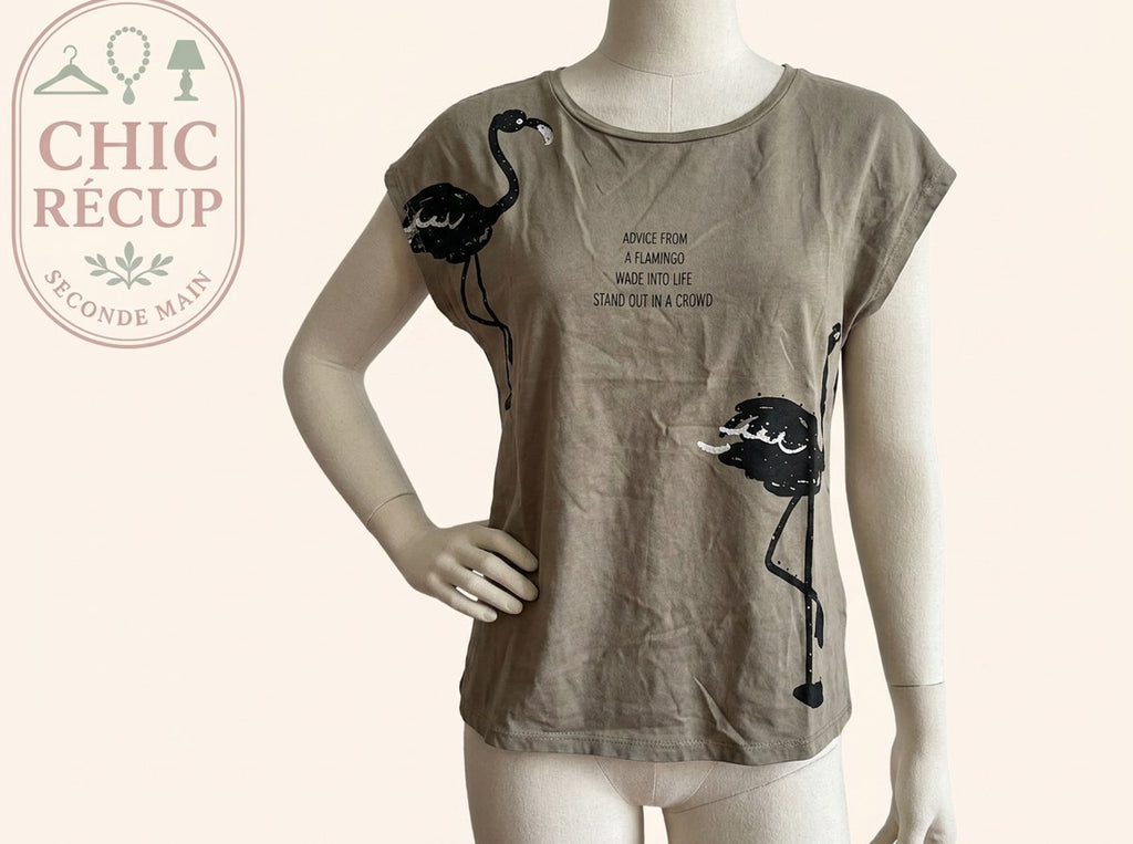 Blouse Exquiss's - M - Kaki - Shbad-45