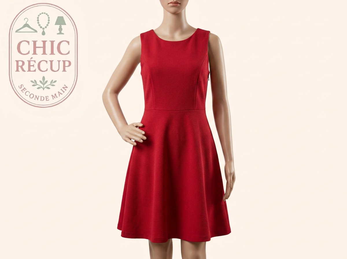 Fête Et Cocktail - Zara Basic - M - Rouge - Chiou-18