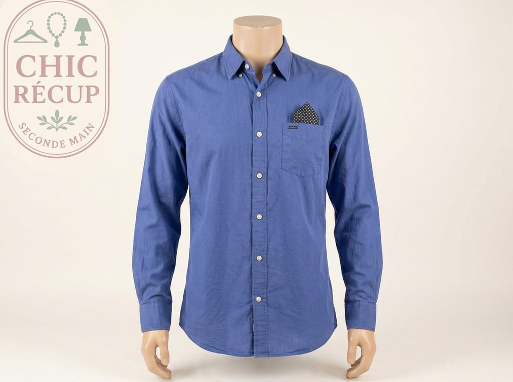 Chemise Unies Scotch & Soda - S - Bleu - Magil-11