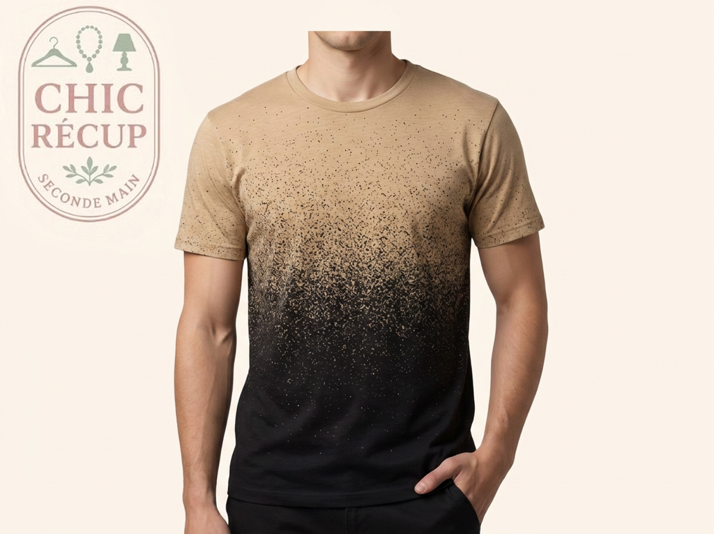 T-shirt imprimé Cos - M - Marron et Noir