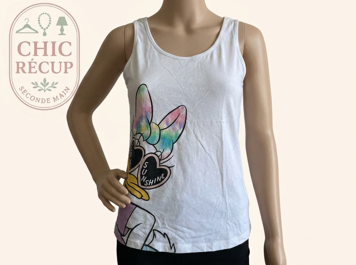 Debardeur Disney - 38 - Blanc - Audeb-14