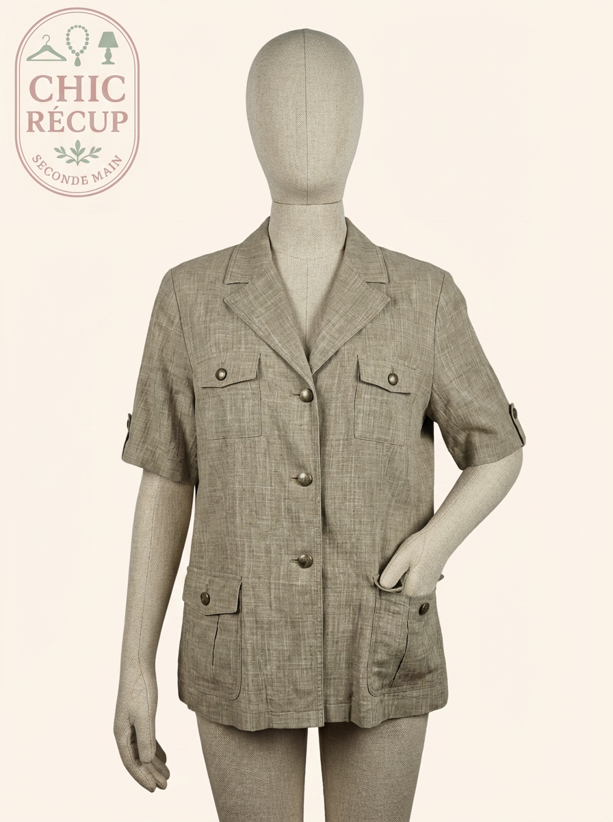 Veste Chemise Devernois - 48 - Kaki - Labag-321