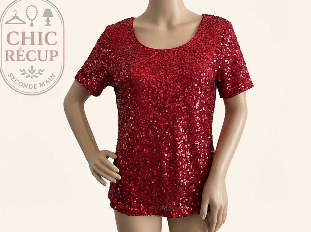 Blouses Manches Courte Vera Mont - 46 - Rouge - Labag-81
