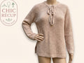 Pull D'hiver Jennyfer - M - Crème Rose - Chpav-22